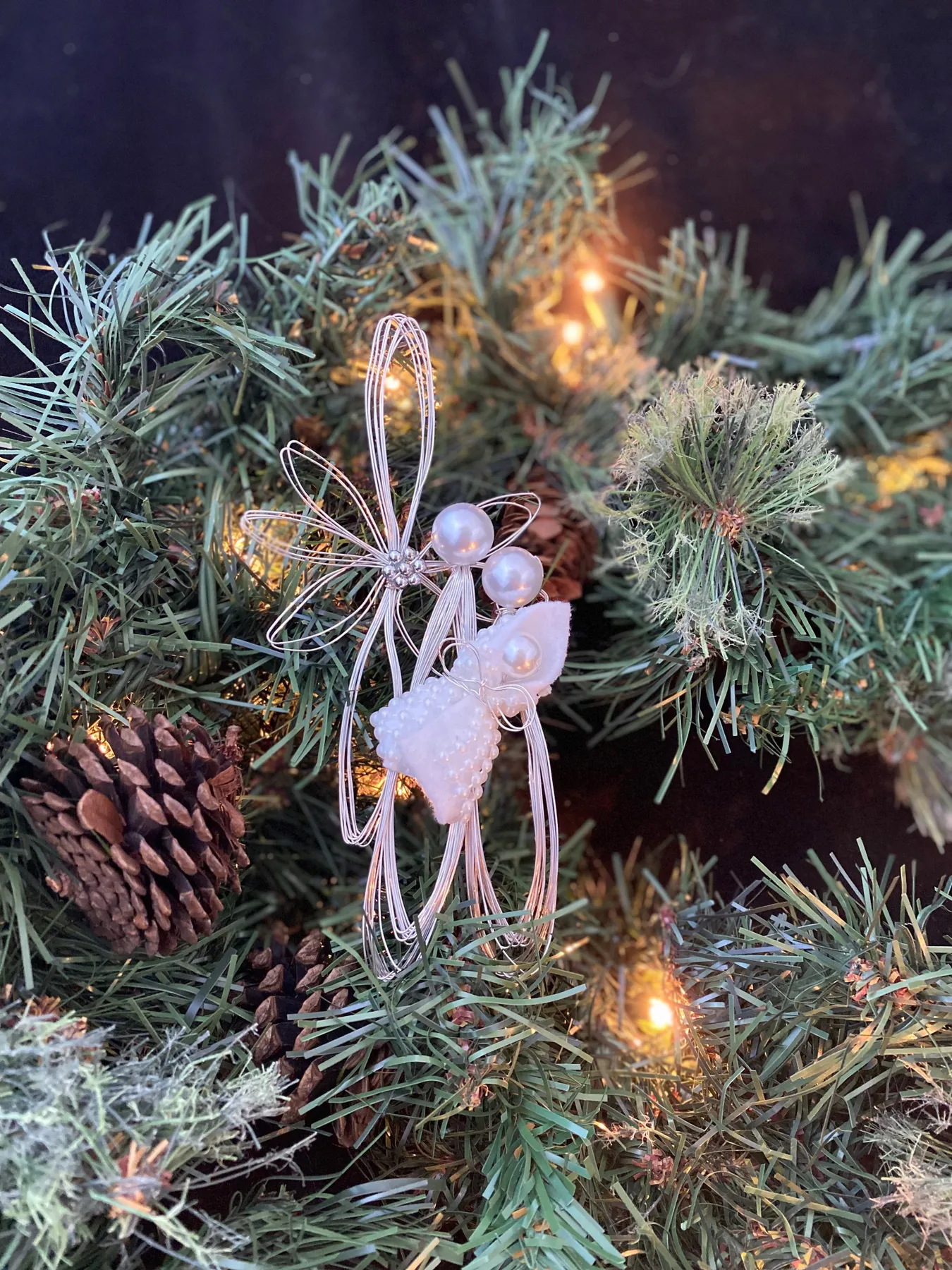Silver Nativity Ornament