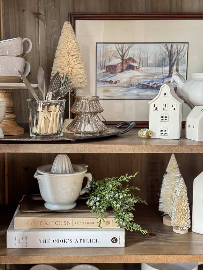 Simple & Cozy Christmas Decorating Ideas from my Kitchen Cupboard - Rooms For Rent blog