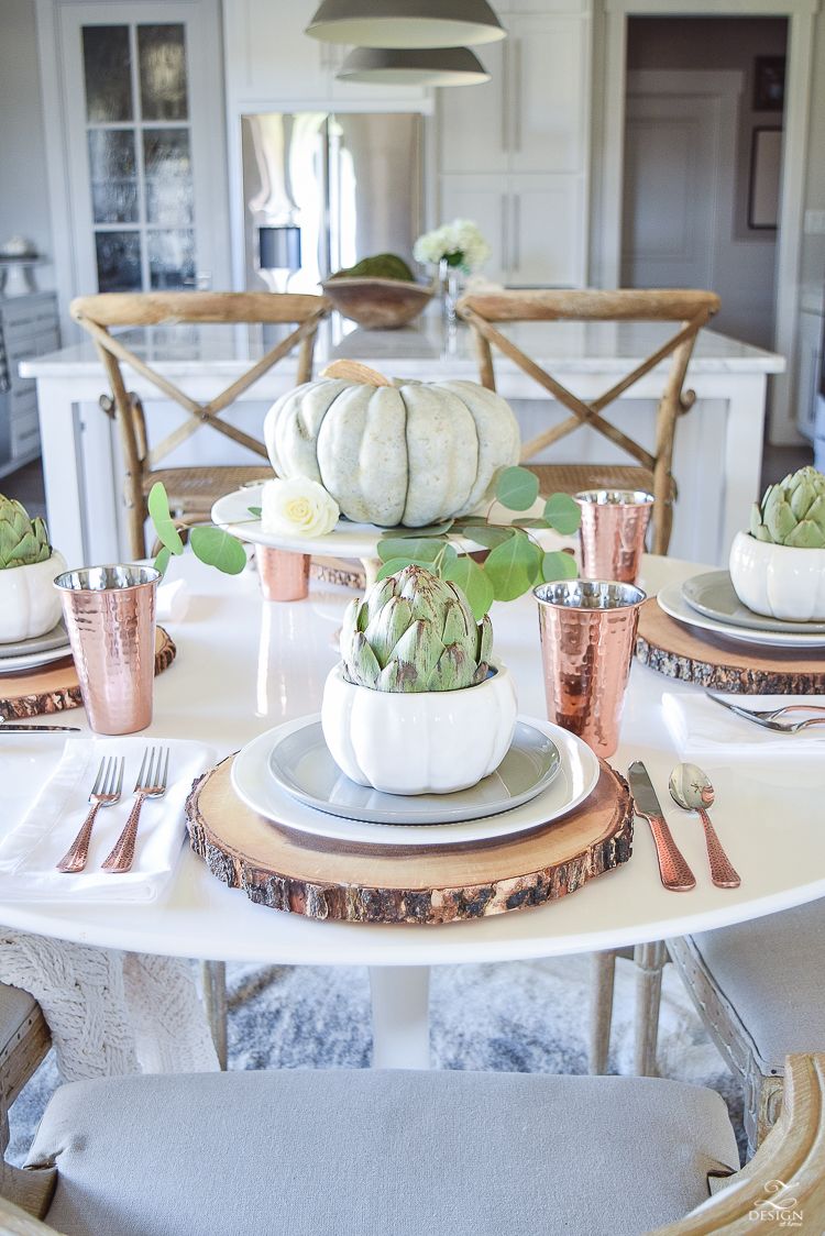 Simple, Neutral Thanksgiving Entertaining - ZDesign At Home