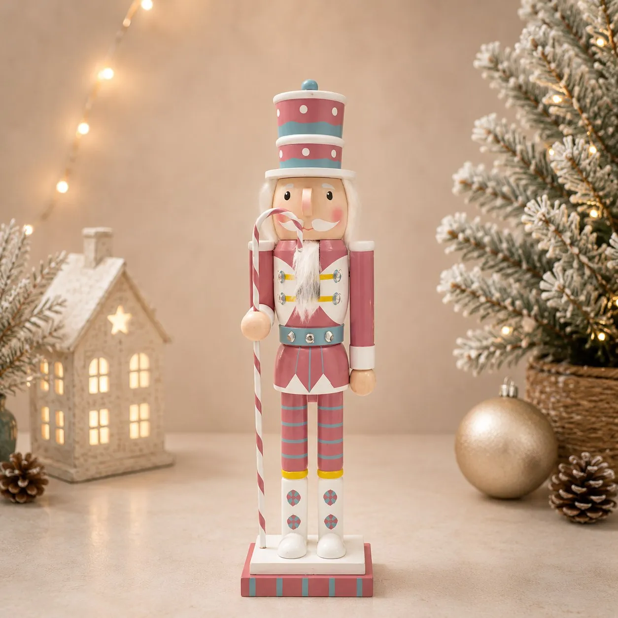 Sir Sweetspire Nutcracker - Pink by Masons Home Decor