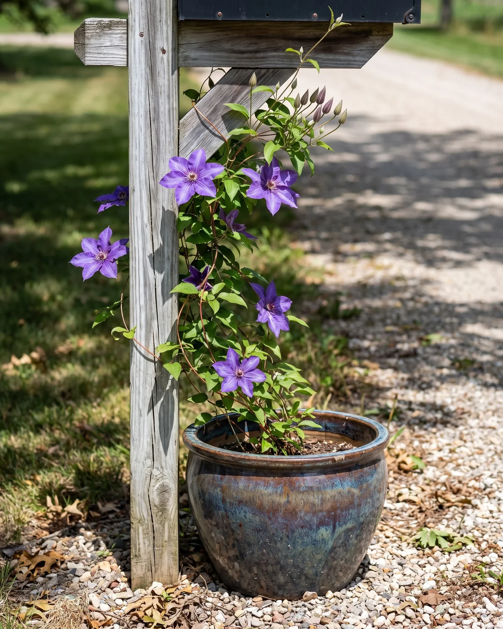 Small-space clematis varieties perfect for containers mailboxes and small trellises