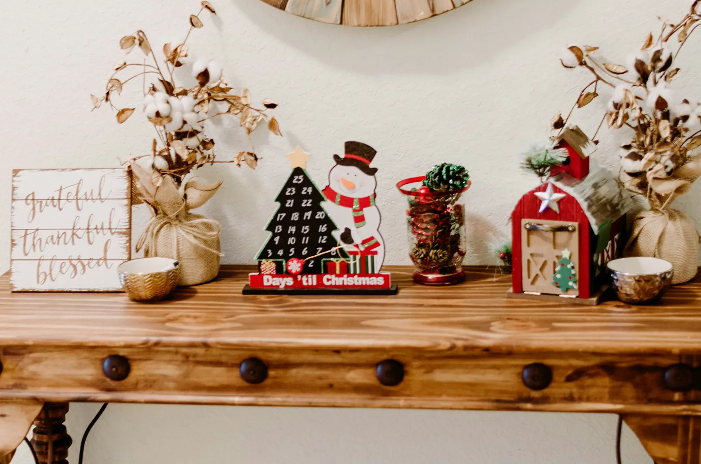 snowman table decor