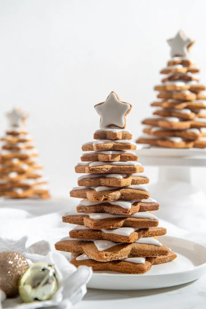 Snowy Gingerbread Trees - The Sweet Rebellion