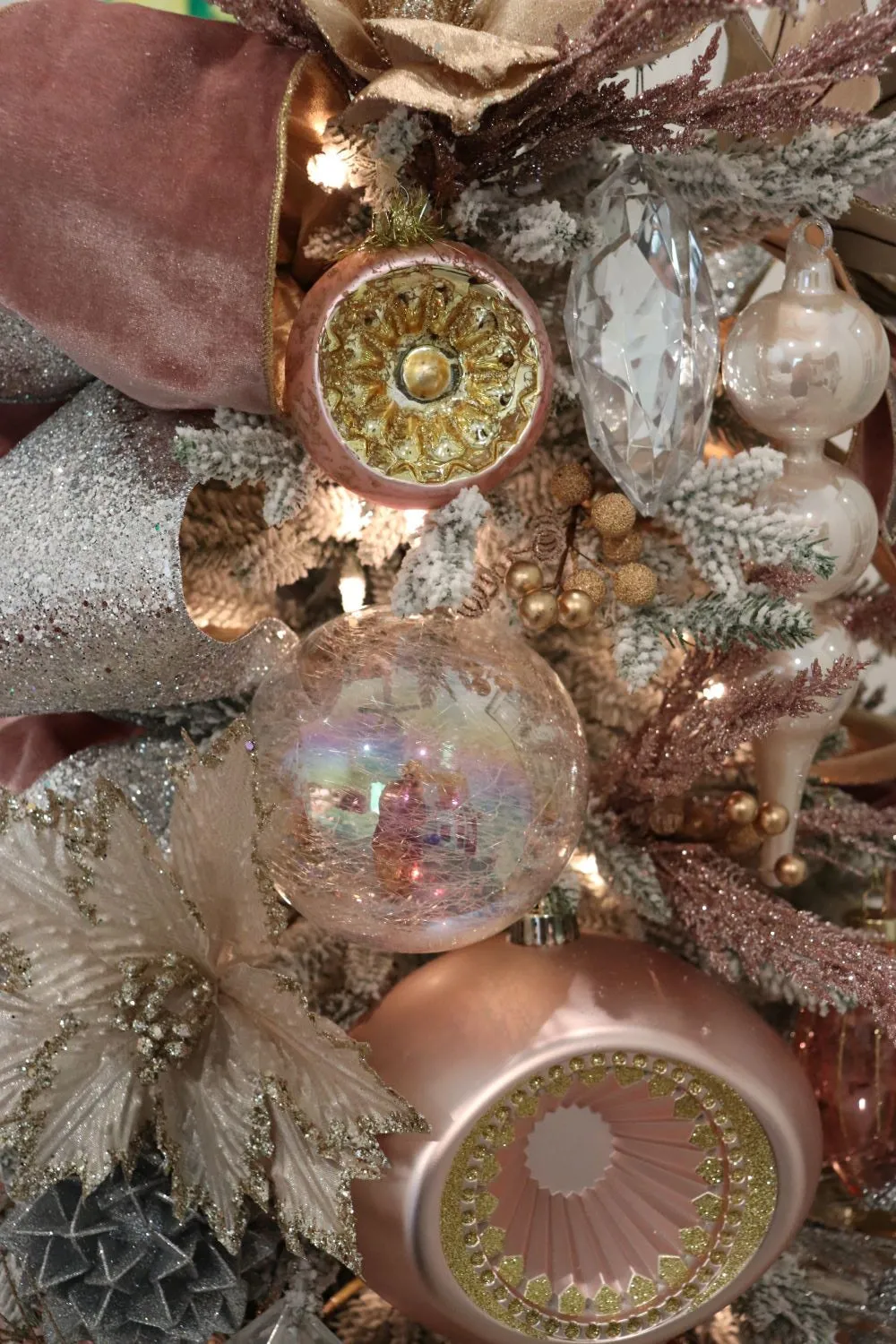Starry Night Indent Mercury Glass Ball Ornament | Fancy Face Designs–  FancyFace Designs