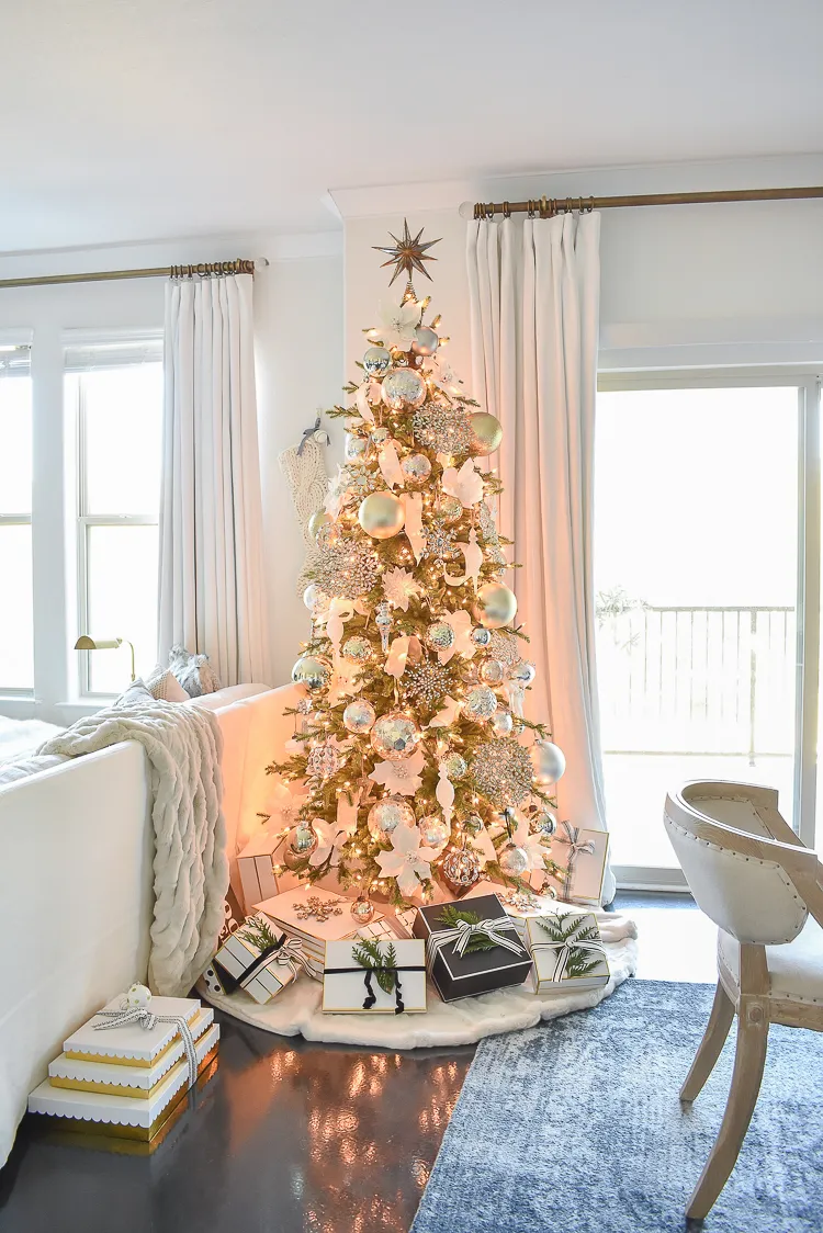 Styled For The Season Christmas Tour - Neutral Christmas Living & Dining Room - ZDesign At Home