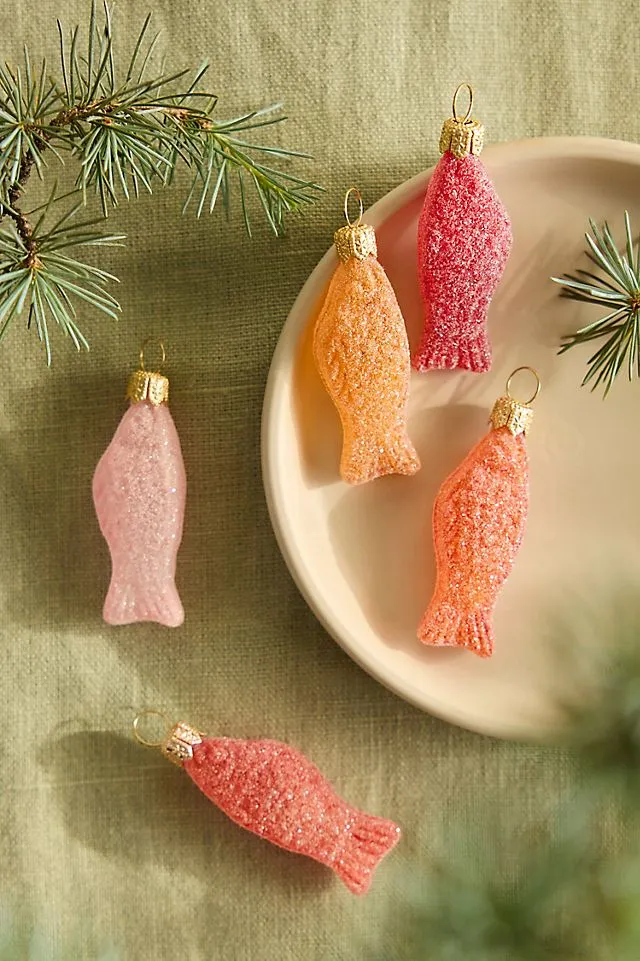Terrain Gummy Fish Ornaments, Set of 5 | AnthroHome