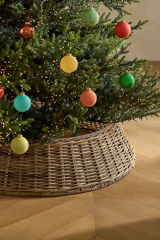 Terrain Woven Rattan Tree Skirt, Large | Anthropologie