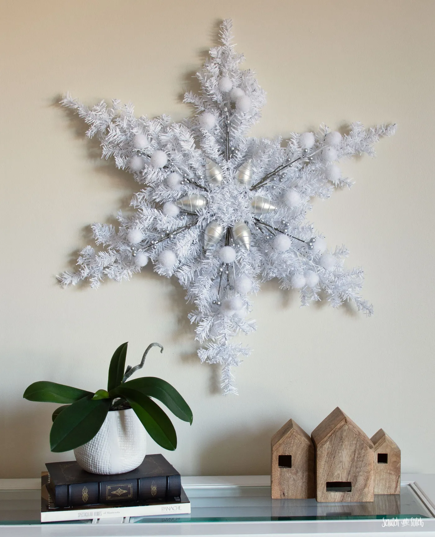 The Best Way to Make a Flocked Christmas Tree | Scratch and Stitch