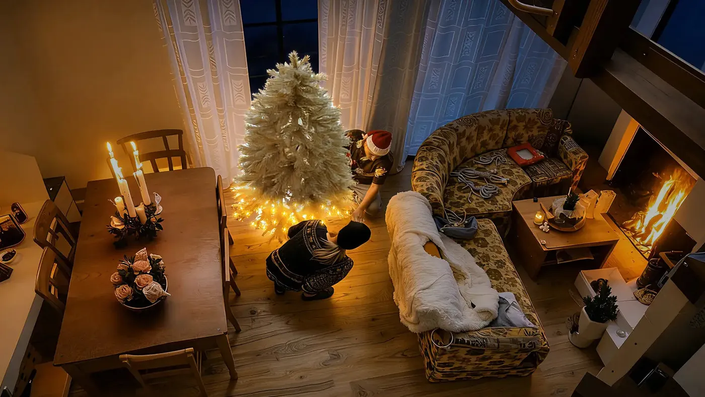 The Best Way to Wrap Lights Around a Christmas Tree – Ollny