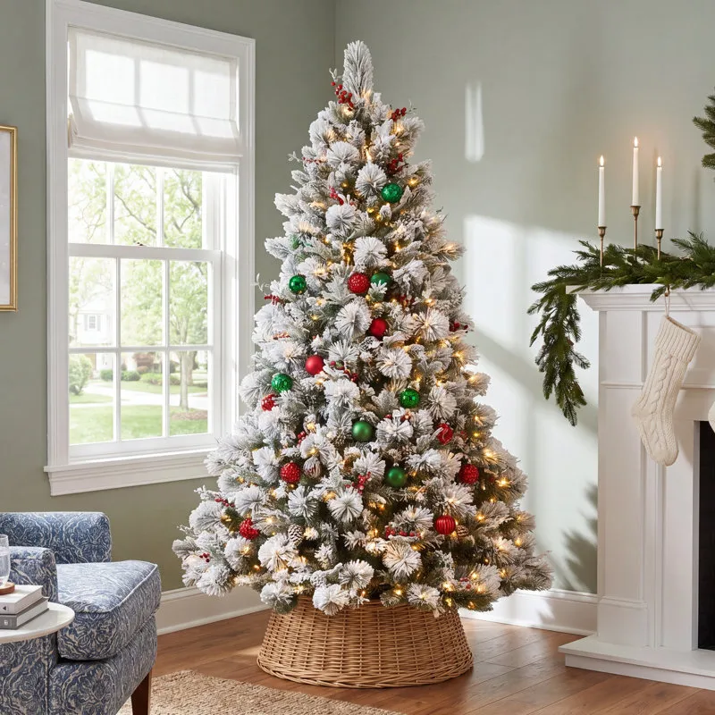 The Holiday Aisle® 7.5' Pre-Lit Pine Tree & Reviews | Birch Lane