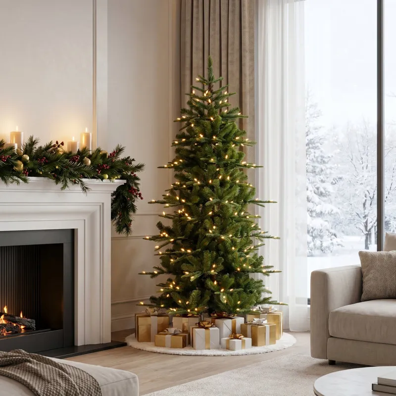 The Holiday Aisle® Slim Pre-Lit Fir Christmas Tree & Reviews | Birch Lane