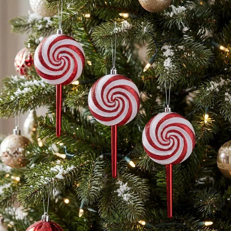 The Spirit Of Christmas | SOC 3PC Lollipop Decorations | Sports Direct