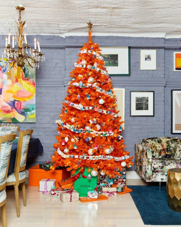 This Controversial Color of Christmas Tree Is Trending With Designers | Apartment Therapy