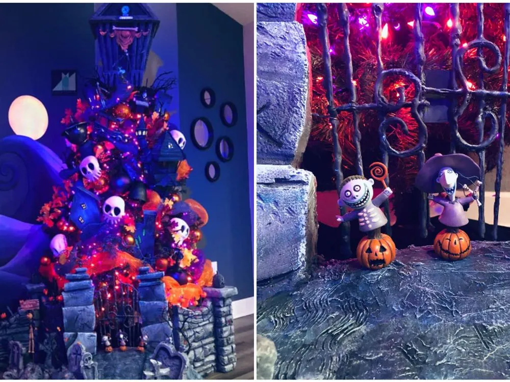 This Nightmare Before Christmas Tree In Florida Puts Your Halloween Decorations To Shame - Narcity
