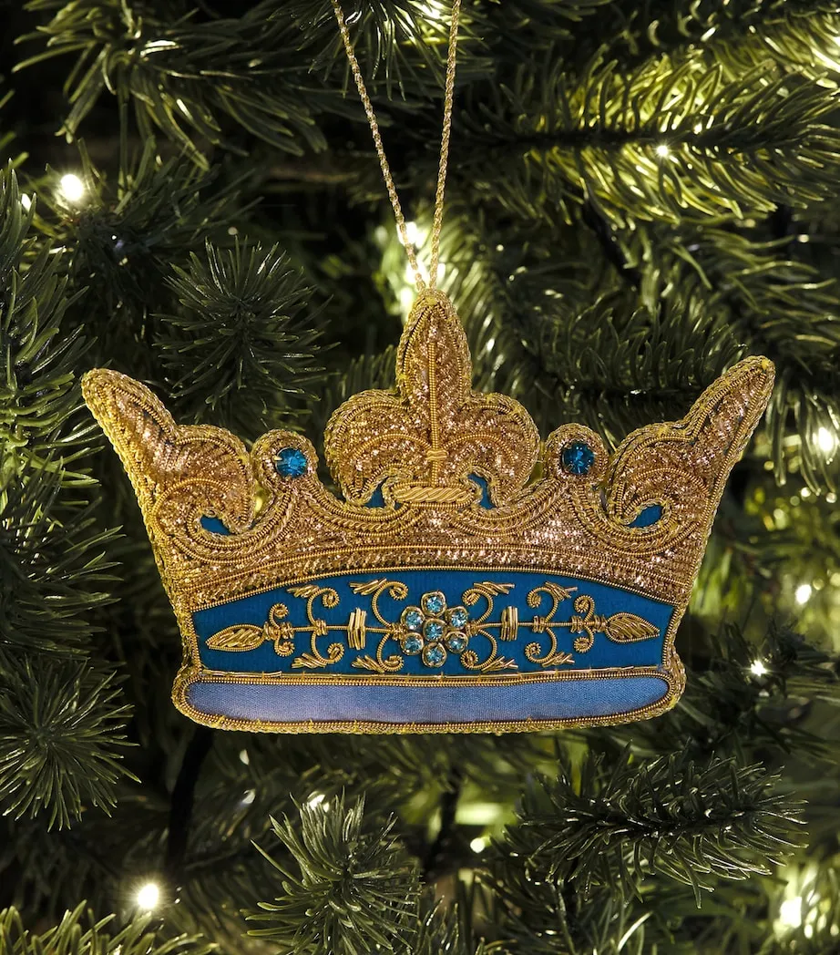 Tinker Tailor Beaded Coronet Crown Tree Decoration | Harrods US