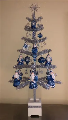 Tinsel Christmas Tree by Dennis Bauer