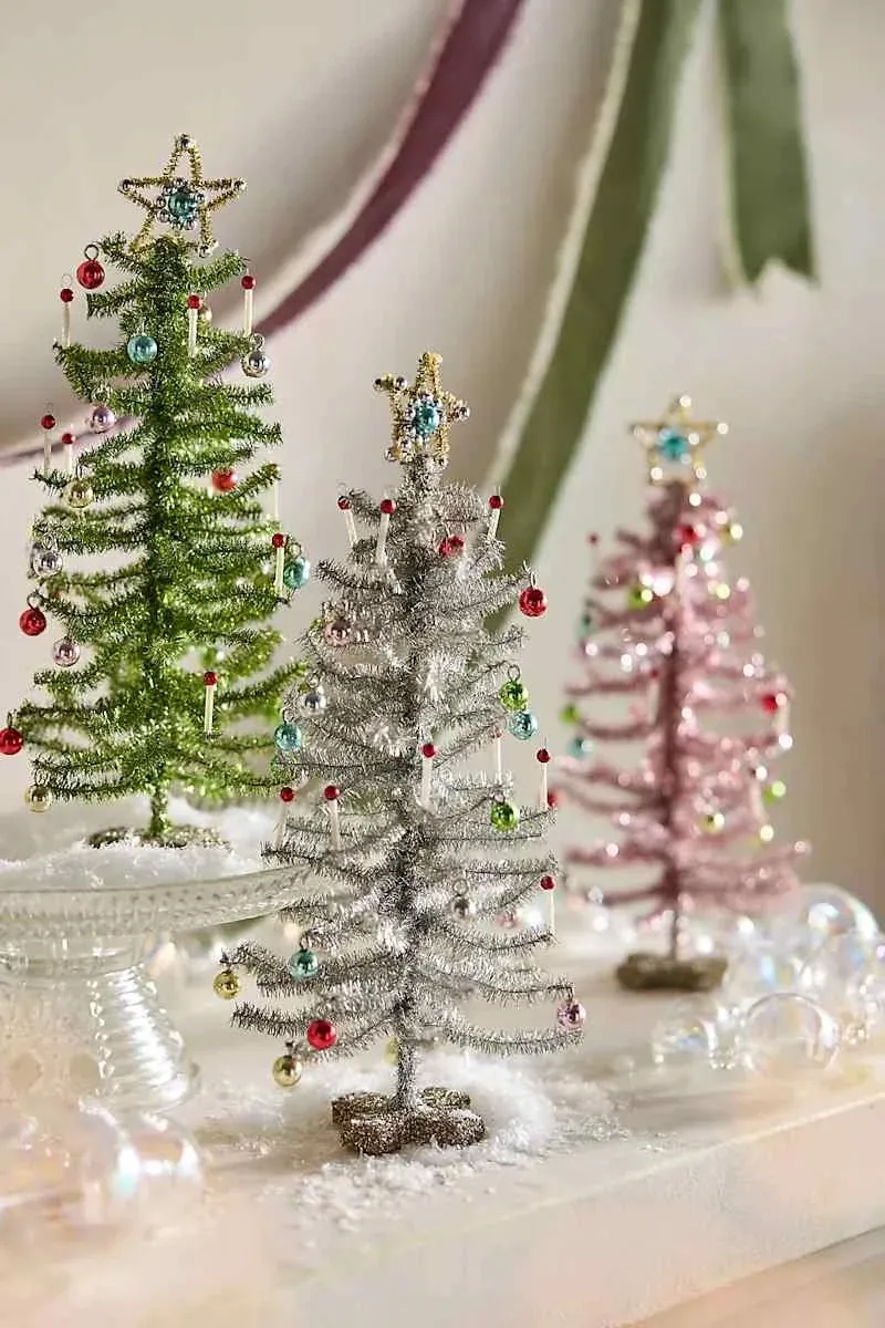 Tinsel Christmas Trees Are Back, Thanks to Chic Designer Tips