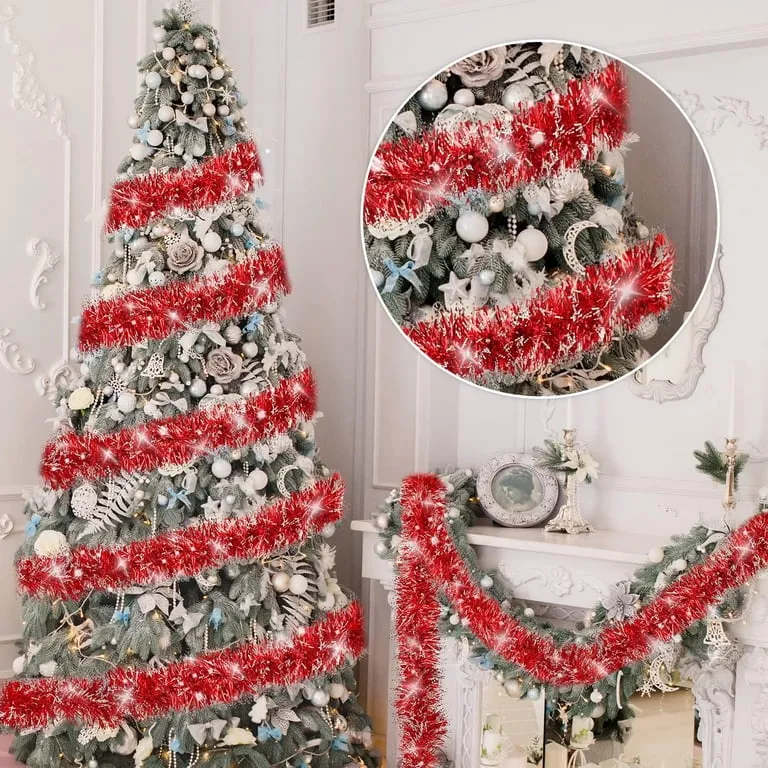Tinsel Tree Shiny Brite Tinsel Garland My Vintage Shiny Brite Christmas Tree In All Its Glory!