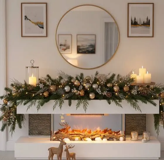 Top Christmas Fireplace Decoration Ideas to Transform Your Space - Aosom