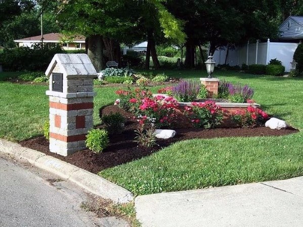 Transform Your Mailbox with These 32 Flower Bed Landscaping Ideas