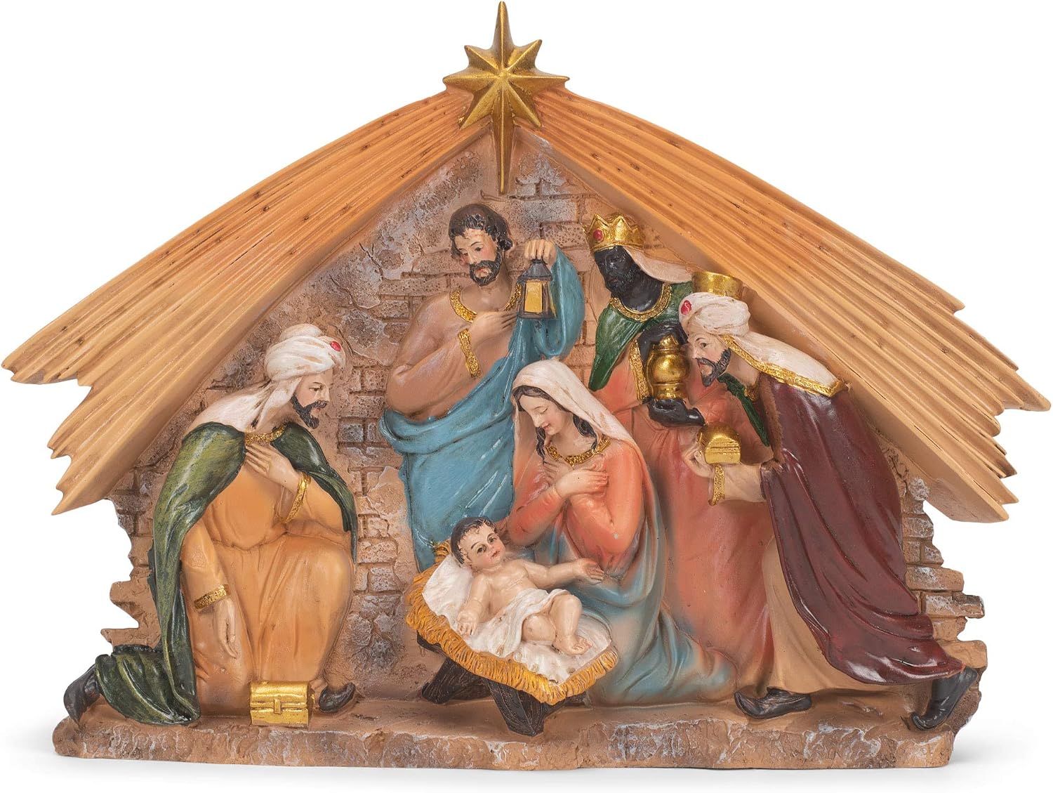 Transpac Three Wise Men and Holy Family Under Creche Burkina Faso | Ubuy