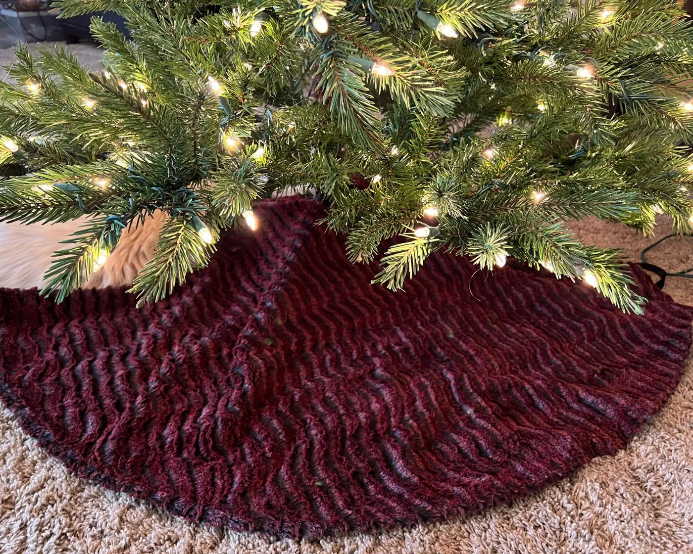 Tree Skirts Tagged 'holiday decor' - Pandemonium Millinery Faux Fur  Boutique made in Seattle WA USA