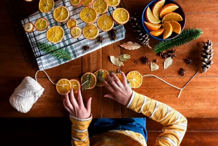 Try This Dried Orange Garland DIY Hack to Save So Much Time | Apartment Therapy