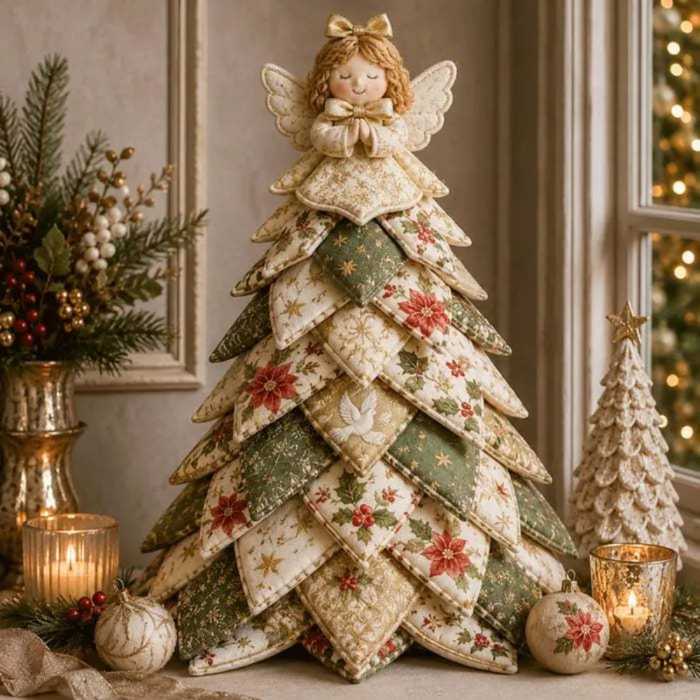 USTZZ DIY Quilted Christmas Tree Kit, Handcraft Vintage Style Fabric  Patchwork Xmas Tree, Santa Claus Girl Beginner‑Friendly Snowman Elk Holiday  Fabric Tree Supply Kit for Adults | Shopee Philippine