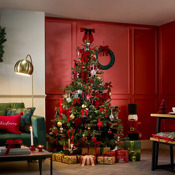 Velvet bow Decoration - Red