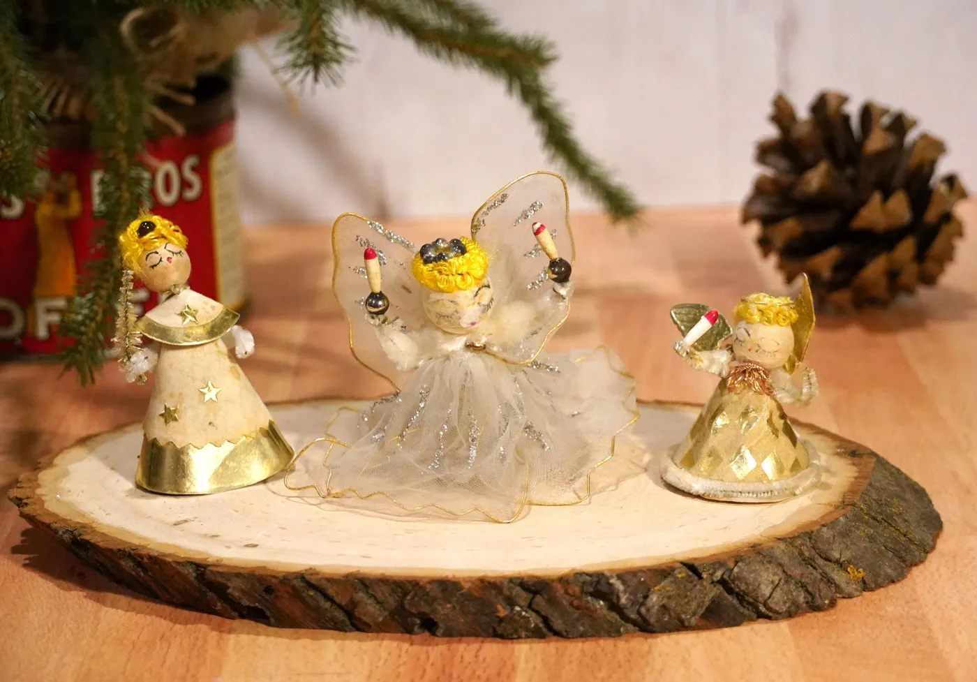 Victorian angel for Christmas traditional tree decorations Vintage Angel Decoration
