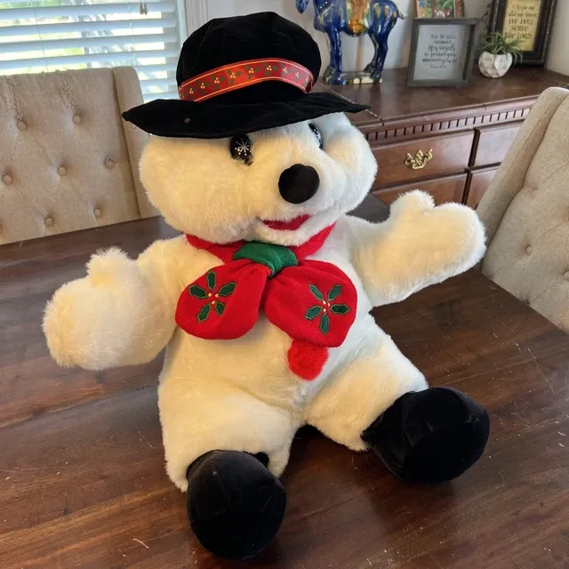 VINTAGE 1990'S CUDDLE Wit Snowman Christmas 26” Plush W Snowflake Eyes Retired $31.37 - PicClick CA
