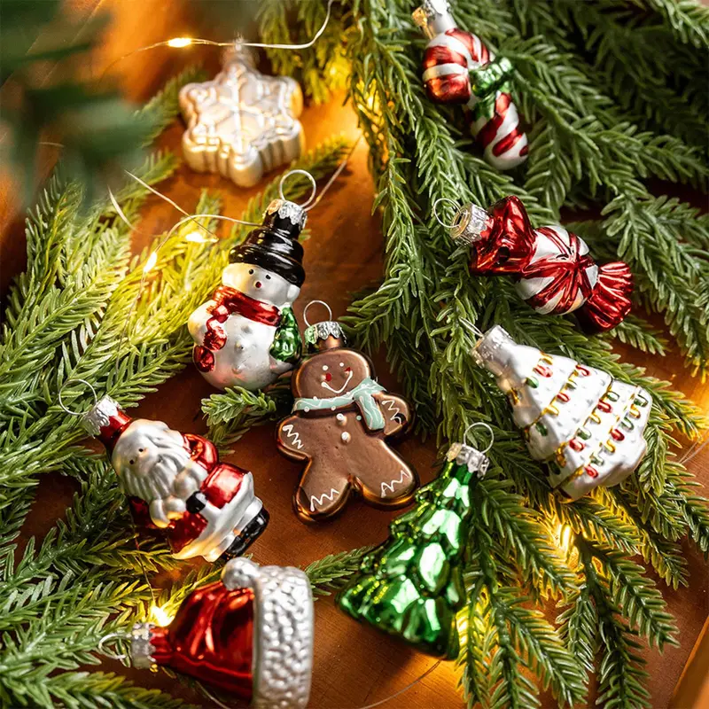 Vintage Christmas Decorations Vintage Finial Ornaments Vintage Christmas Ornament Set Feathered Finish Rustic Wood Vintage Finial