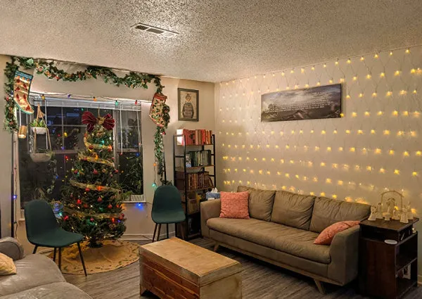 Warm White Christmas Lights Decor Ideas - Ollny