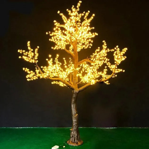 Warm White LED outdoor lighted cherry blossom tree 13ft/3.8м – magic of leds