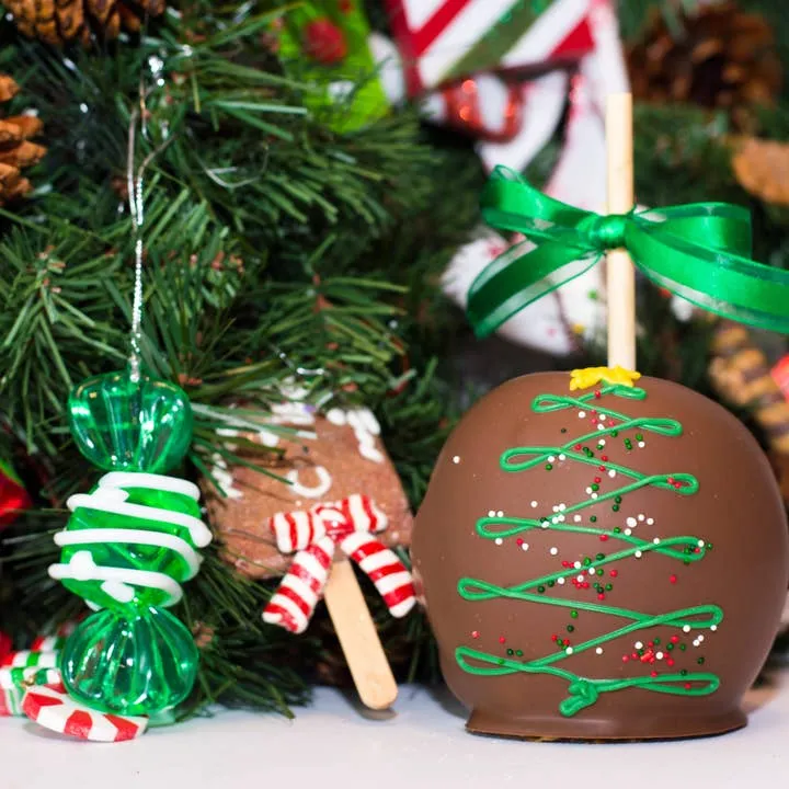 Wholesale Christmas Tree Gourmet Caramel Apple for your store - Faire