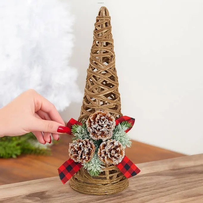 Wholesale Woven Jute and Vine Christmas Tree or Star - Select Size for your  store - Faire