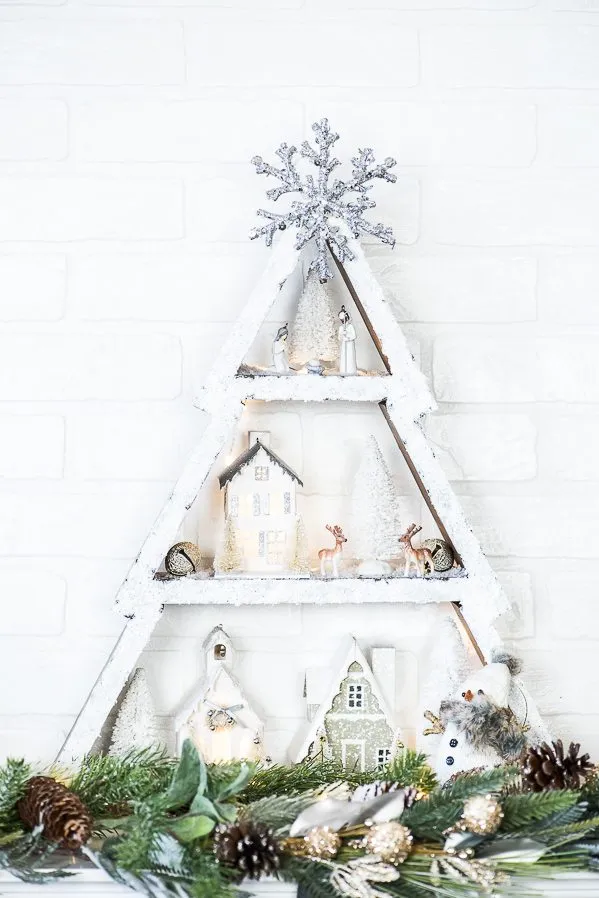 Winter Wonderland Holiday Tree Shelf