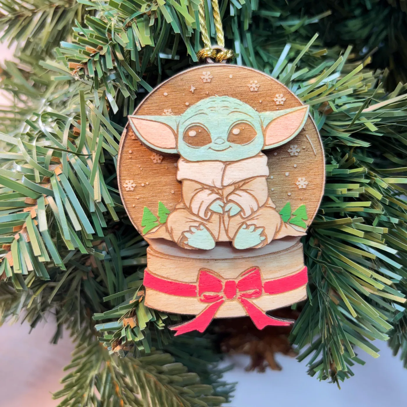 Yoda Disney Star Wars Christmas Ornaments Baby Yoda Christmas Wooden  Ornaments Set Of Star Wars Xmas